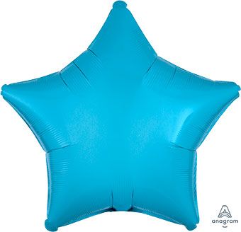 Caribbean Blue Mylar Star Balloon