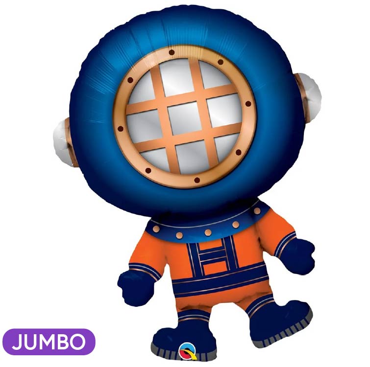 Deep Sea Diver 37” Mylar Balloon