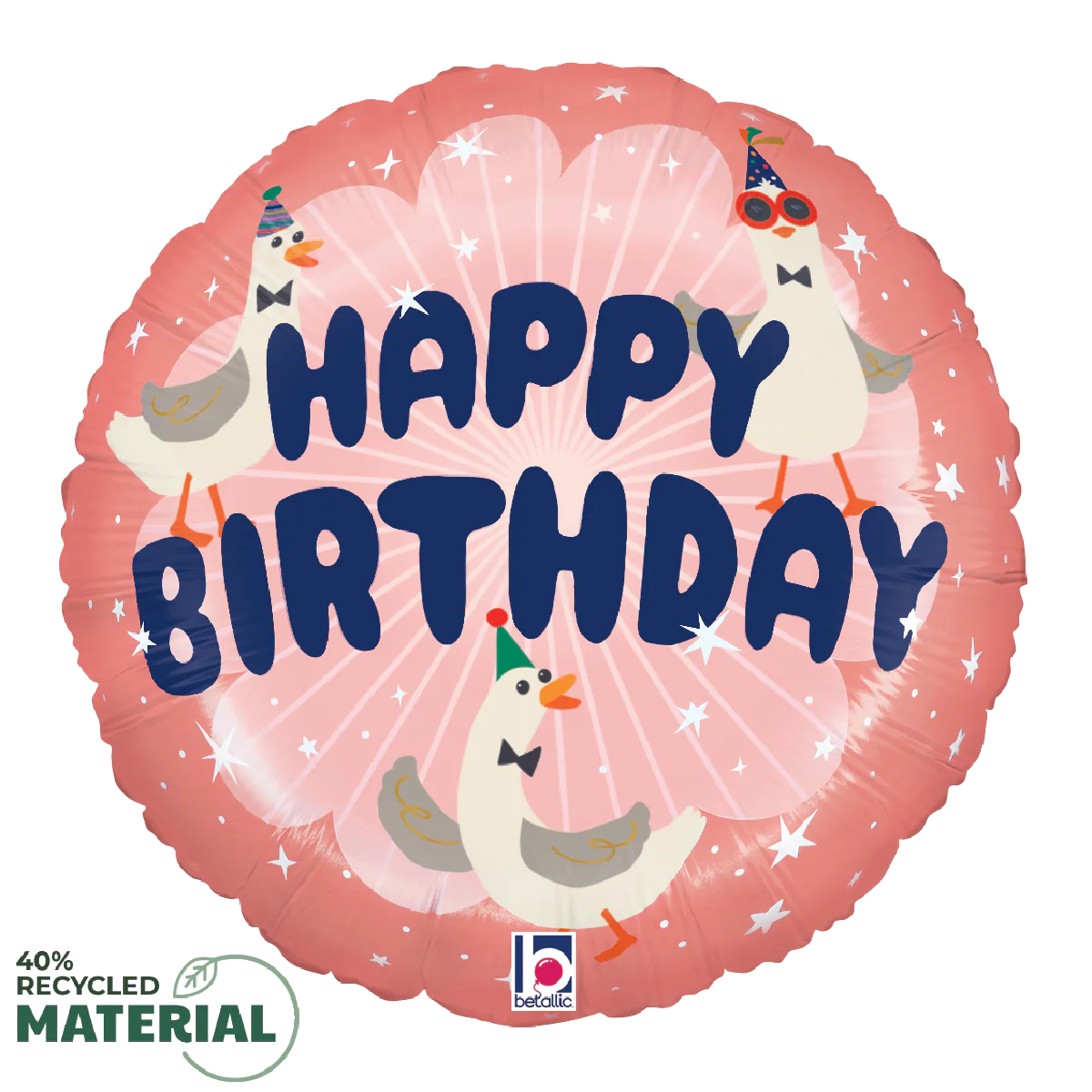 Silly Goose Honk If You Love Cake Mylar Balloon