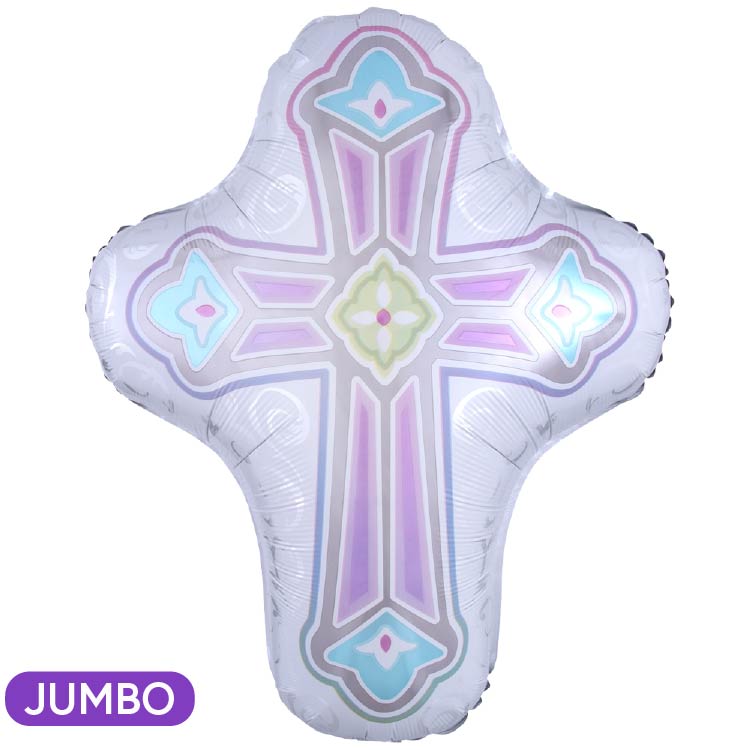 Religious Cross Supershape Mylar