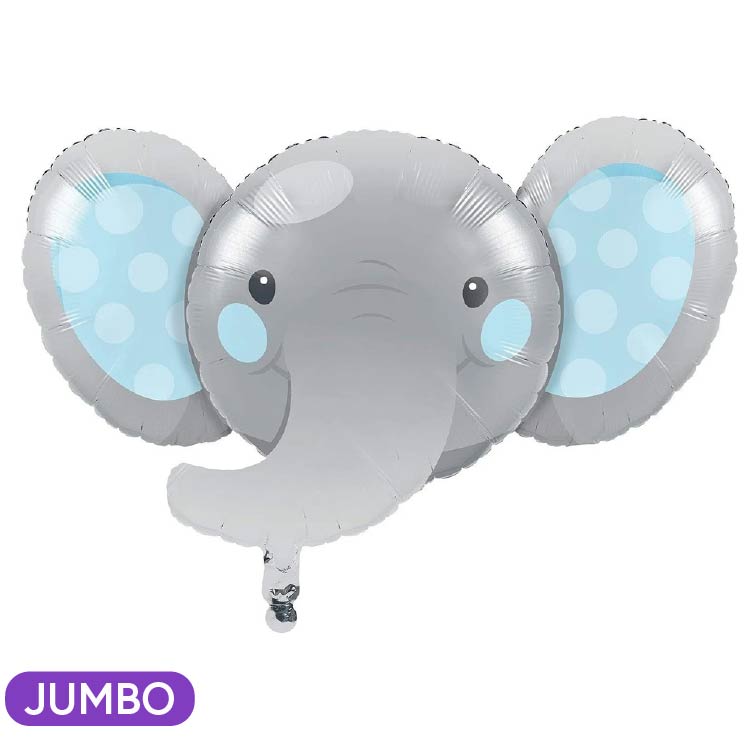 Supershape Blue Elephant Balloon