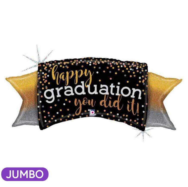 Happy Graduation You Did It 39" Mylar Balloon