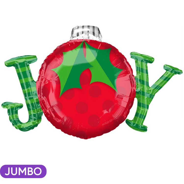 Joy Christmas Supershape Mylar