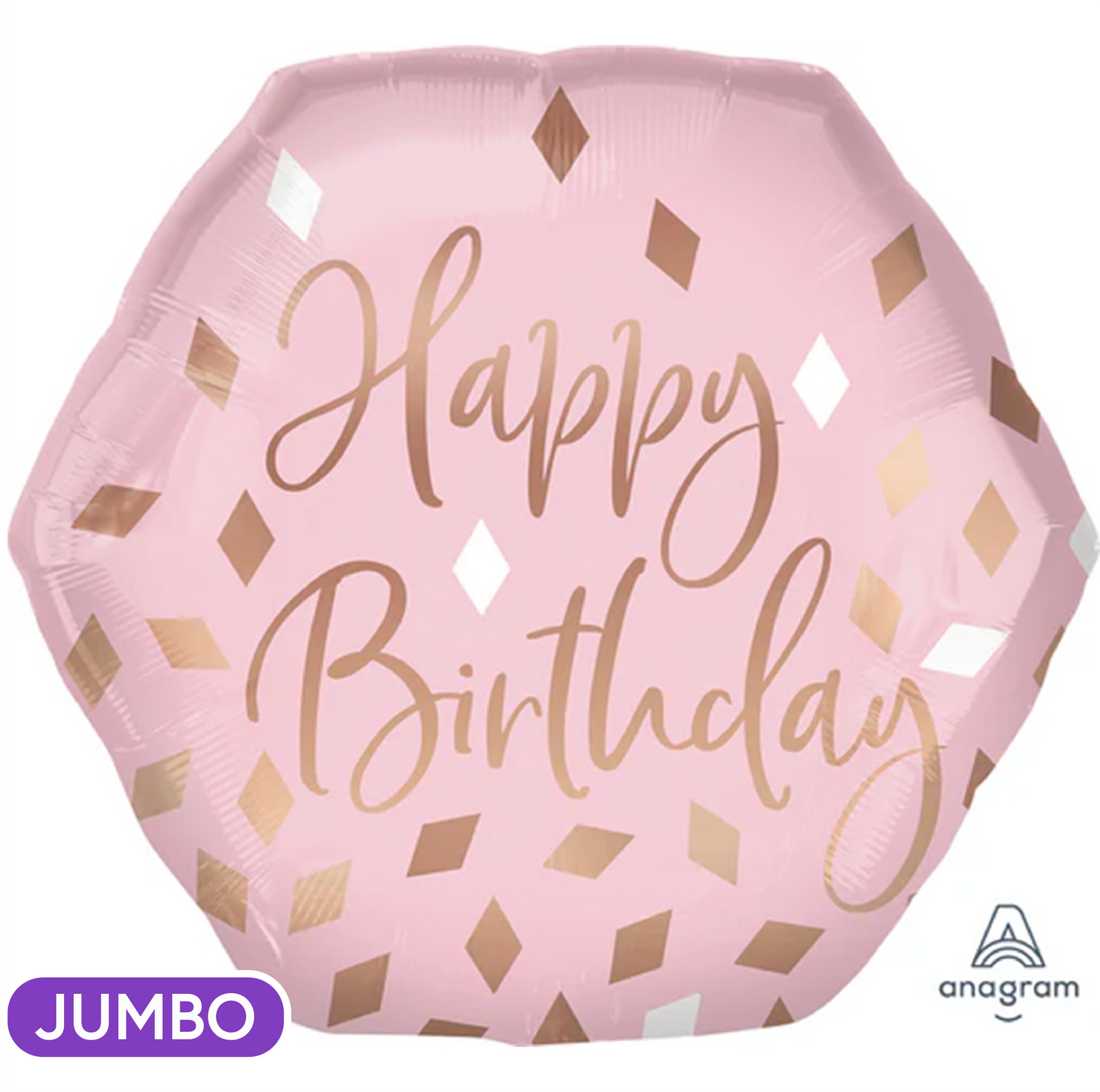 Supershape Blush Birthday Mylar