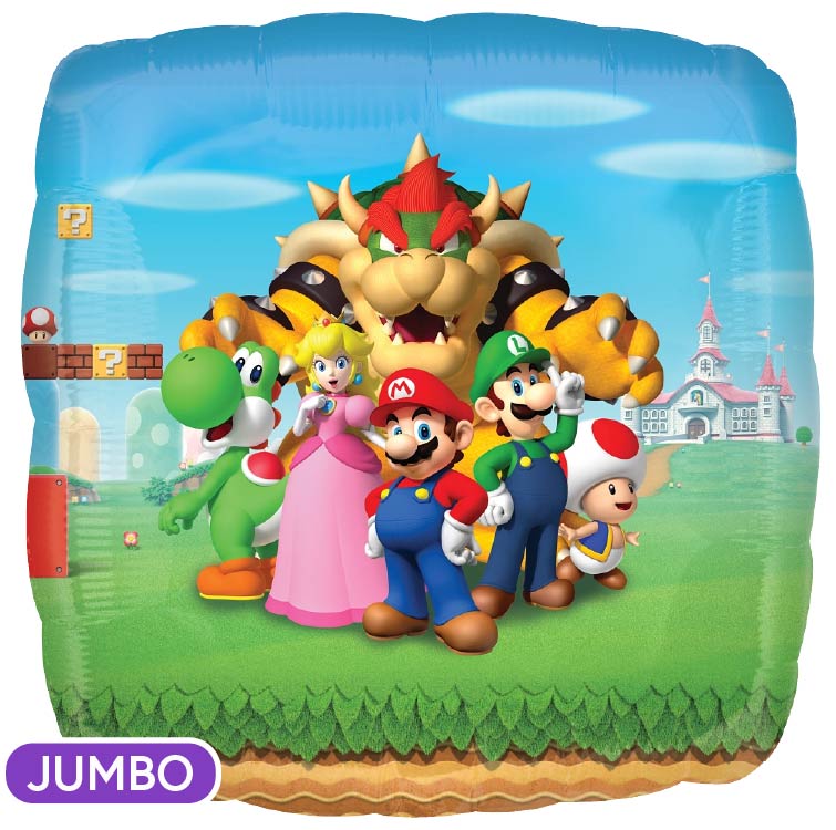 Super Mario Brothers 28" Supershape Mylar Balloon