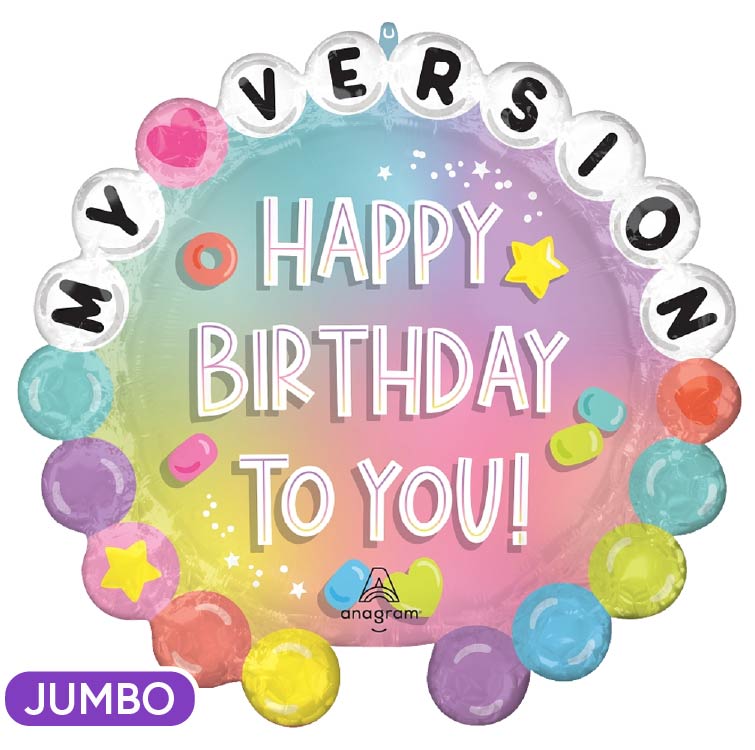 Friendship Balloon Happy Birthday 26" Supershape Mylar Balloon