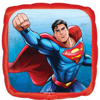 Superman Square Mylar Balloon