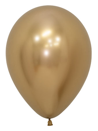 Gold Chrome Latex Balloon Bouquet