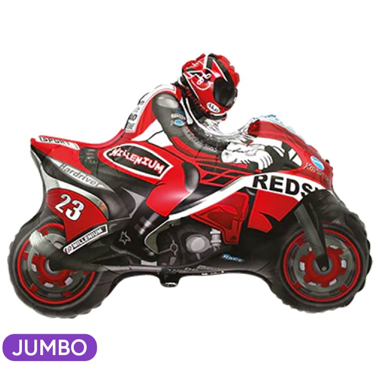 Motorcycle Racing Red Supershape