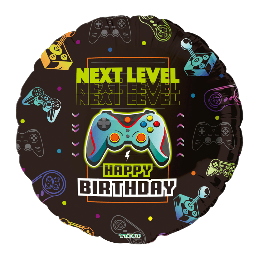 18" Game Controller Happy Birthday Foil Balloon