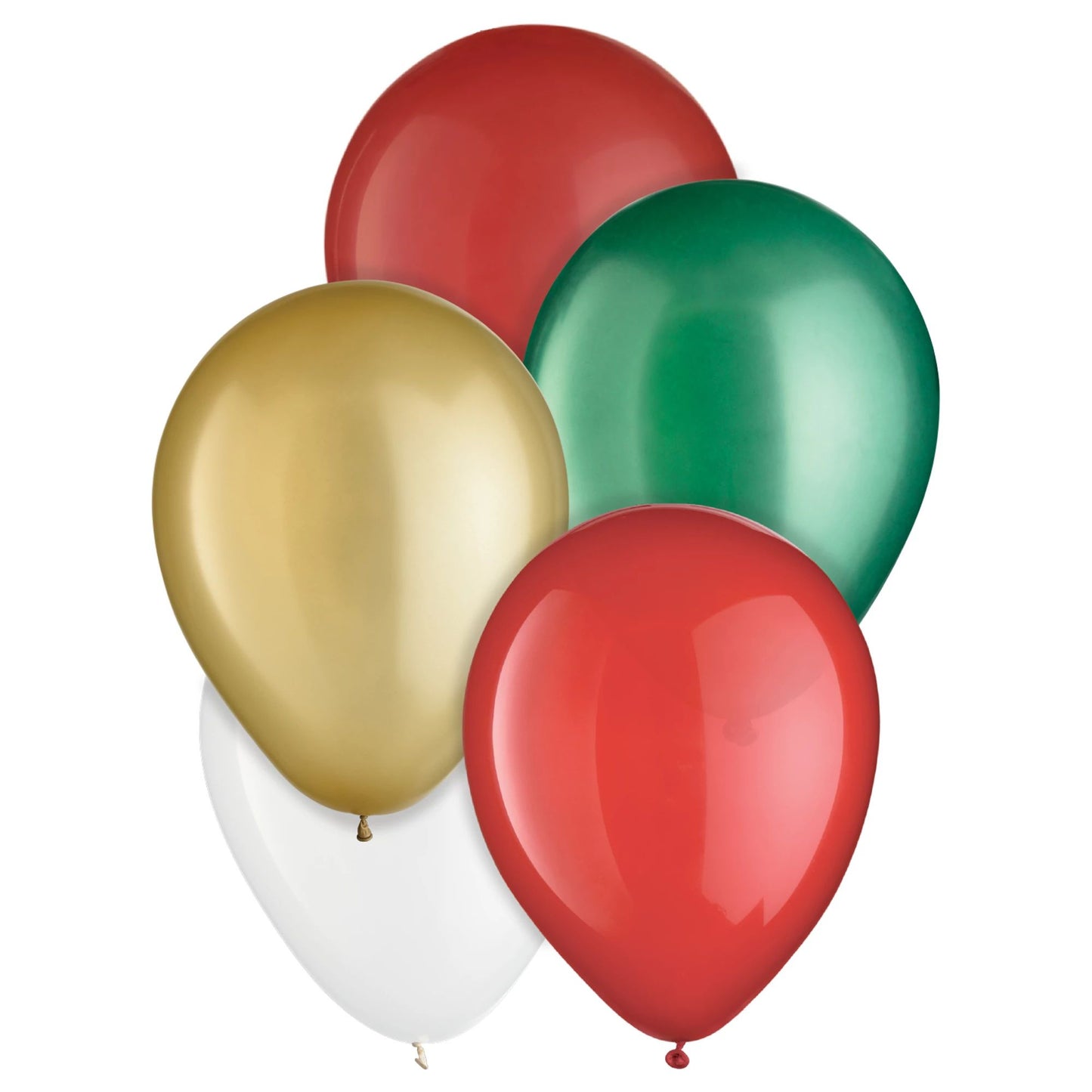Christmas Mix - Red ,Green, Gold and White Latex Balloon Bouquet