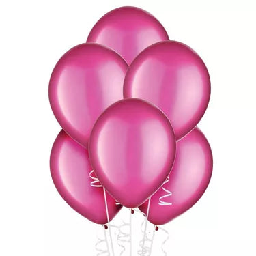 Pearl Fushia Solid Color Balloon Bouquet