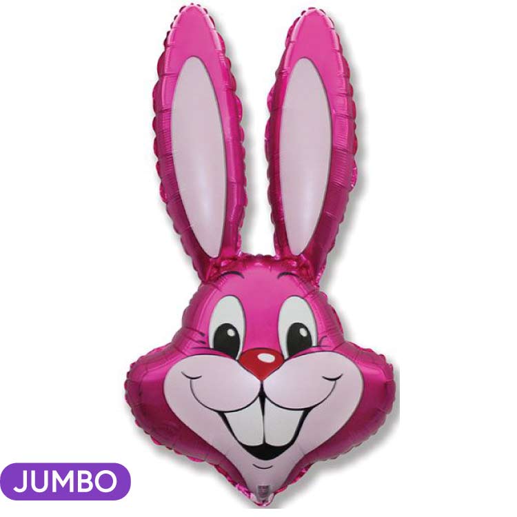 Bunny Rabbit Head Pink 35"