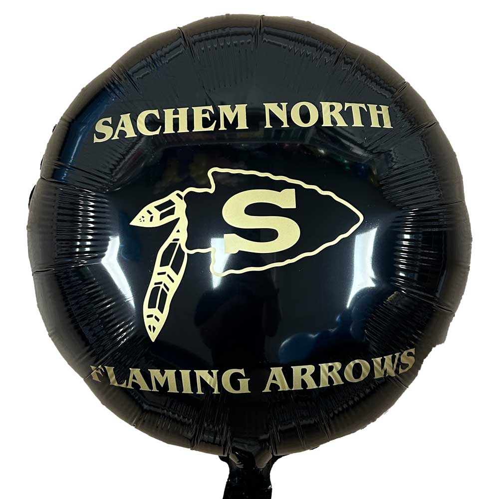 Sachem North Flaming Arrows Mascot Mylar Balloon