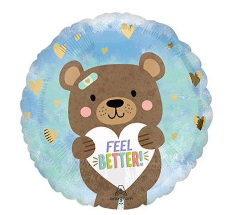Feel Better Bear Mylar