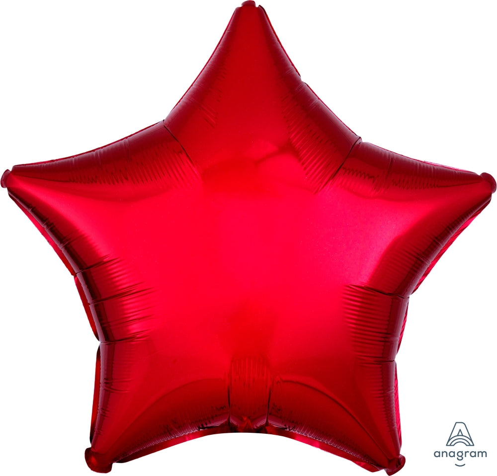 Red Star Mylar Balloon