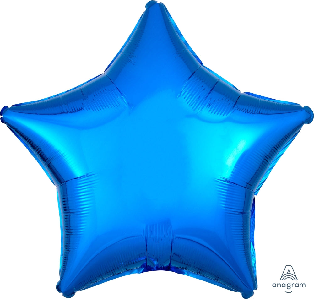 Blue Star Mylar Balloon