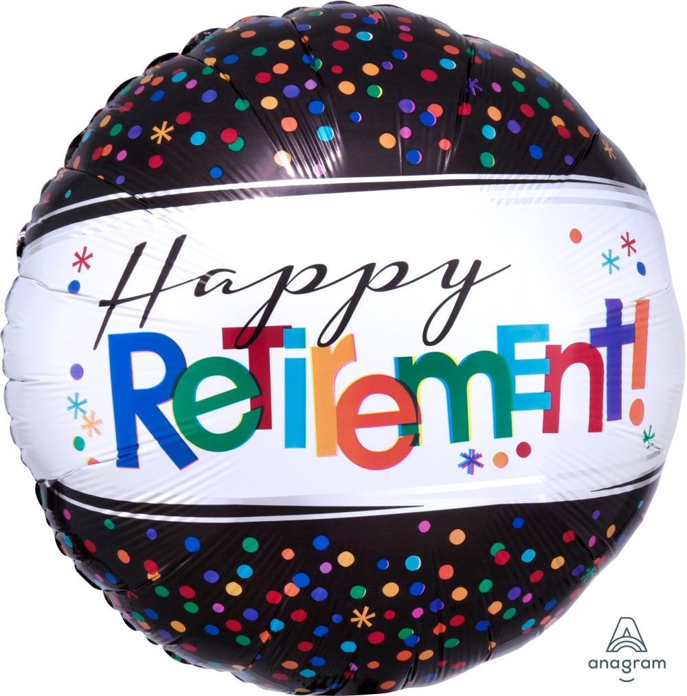 Happy Retirement Confetti Balloon