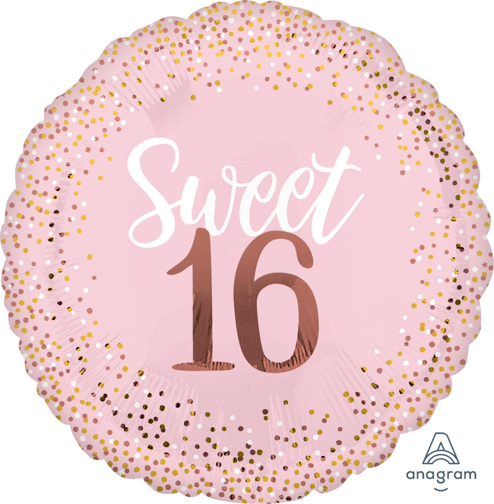 Supershape Blush Sweet 16 Balloon