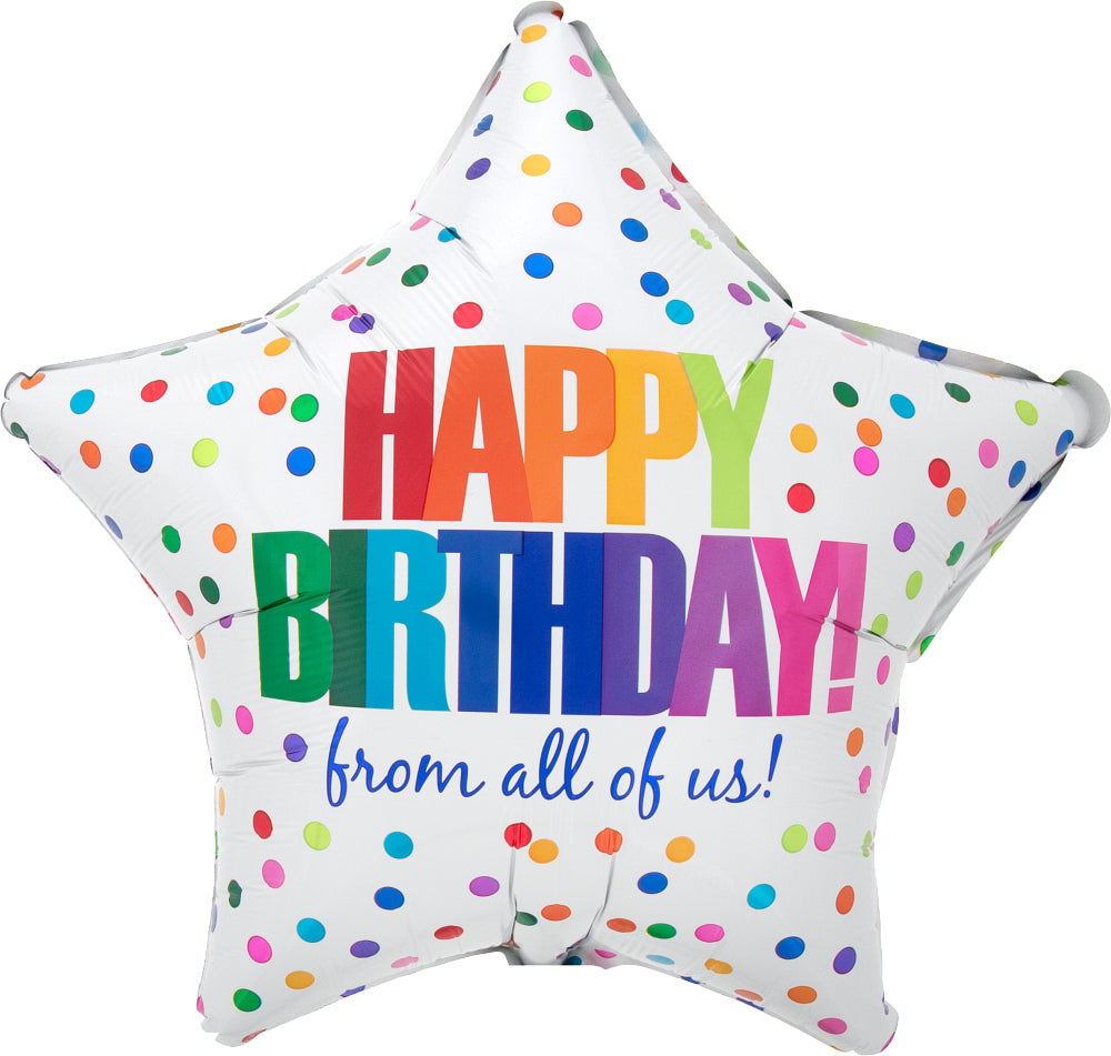 Happy Birthday from All of Us Mylar