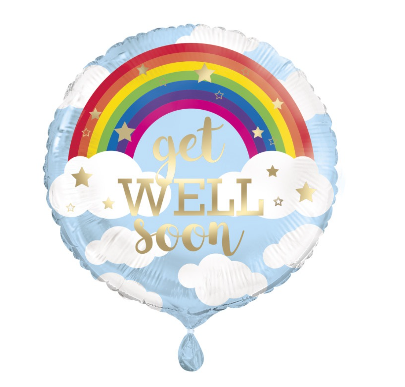 Rainbow Get Well Soon Mylar
