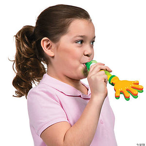 Plastic Hand Clapper Whistle Bubble Wands