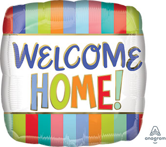 Welcome Home Stripes Mylar