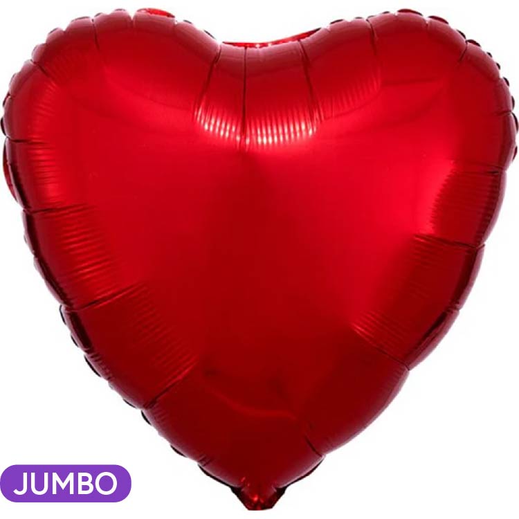 Red Supershape Heart Mylar FL