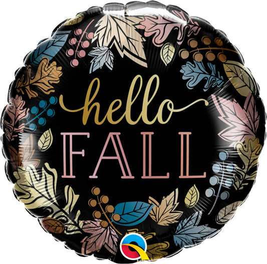 Hello Fall Mylar Balloon