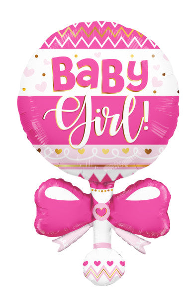 Baby Girl Rattle Shape