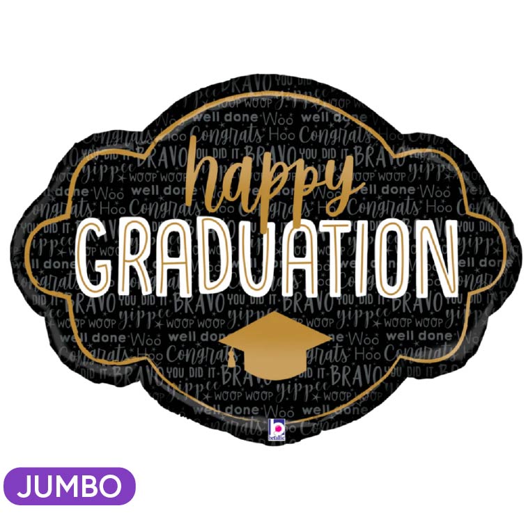 Happy Graduation Frame 30" Mylar Balloon