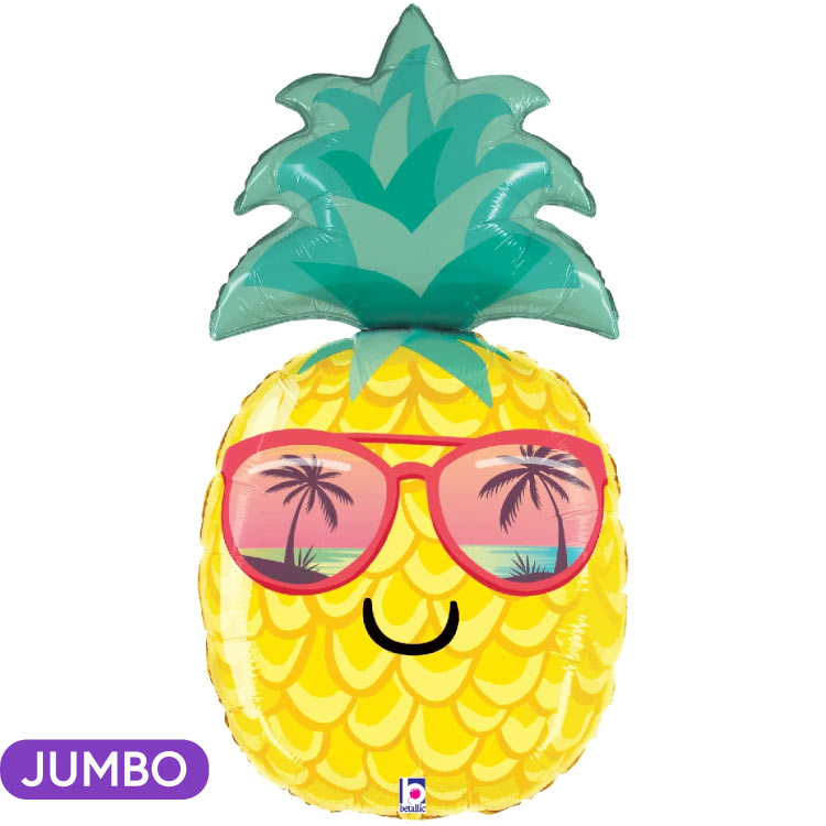 Summer Pineapple Sunglasses Smile Mylar Balloon