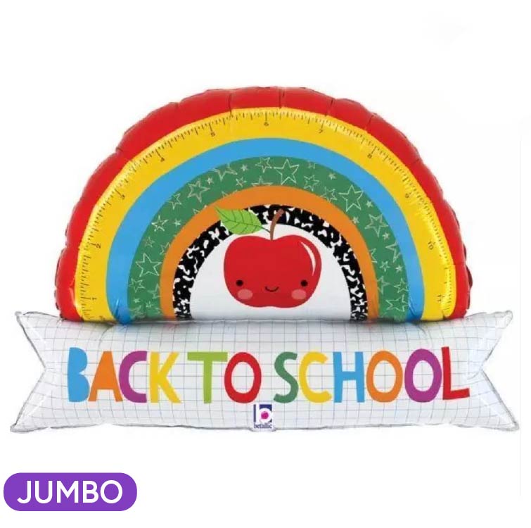 Back to School Rainbow Banner Supershape
