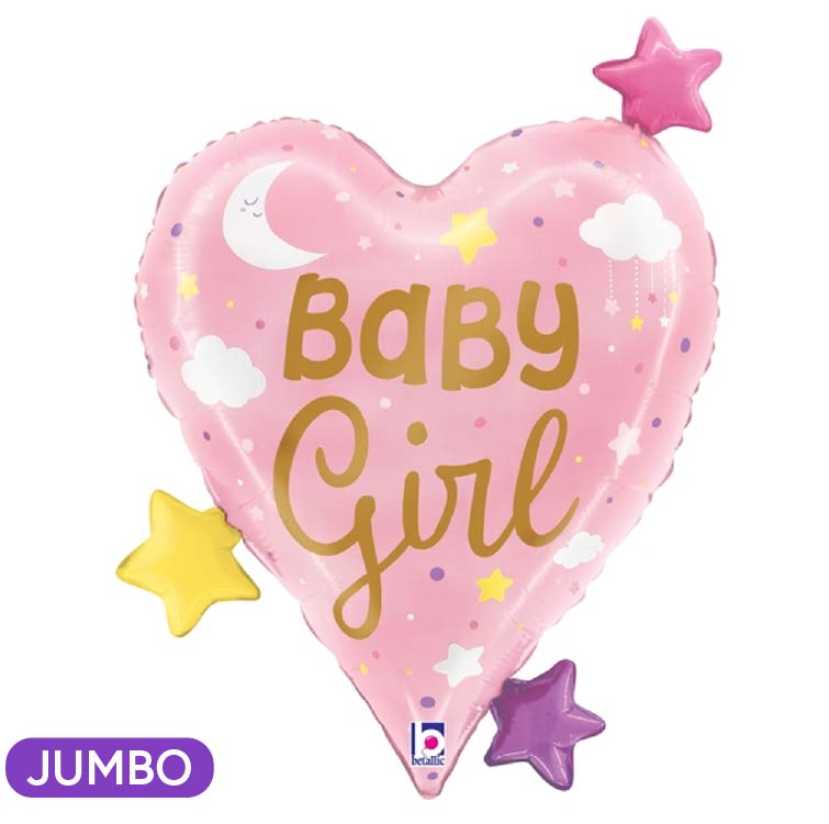 Supershape Baby Girl Heart and Stars Supershape