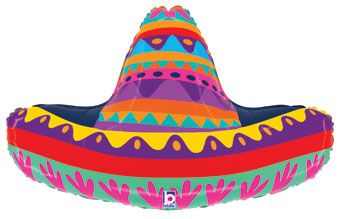 Festive Sombrero Supershape Mylar