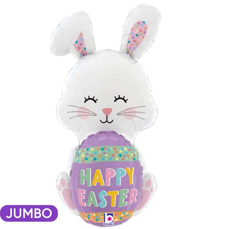 Happy Easter Egg Bunny 36" Supershape Mylar