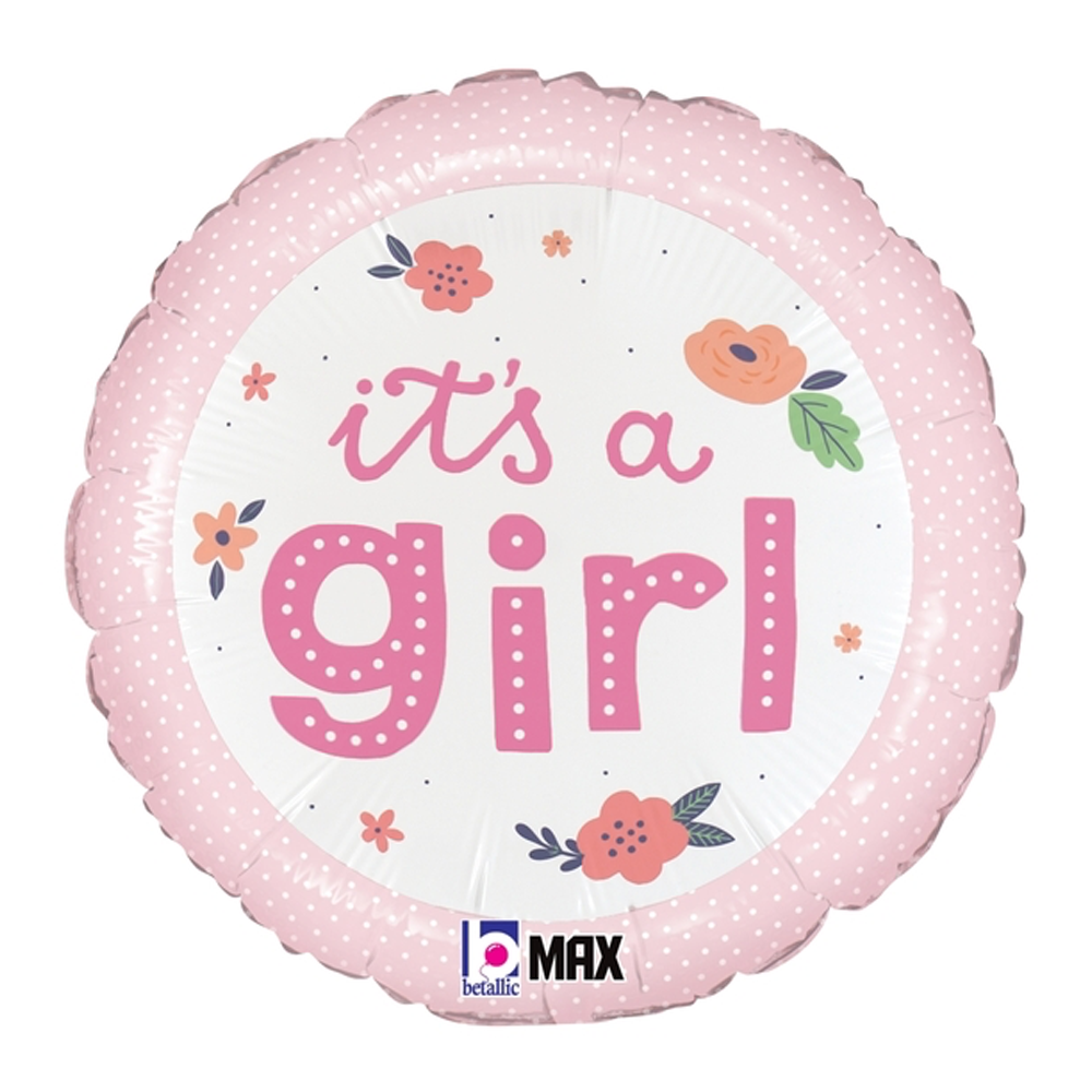 It's a Girl Onesie Mylar Balloon