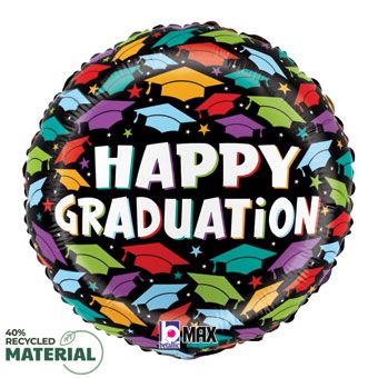 Brilliant Graduation Hats Mylar Balloons