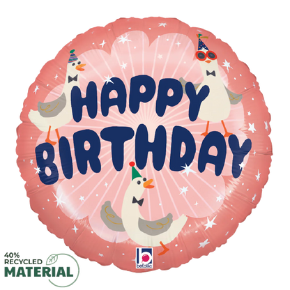 Silly Goose Honk If You Love Cake Mylar Balloon
