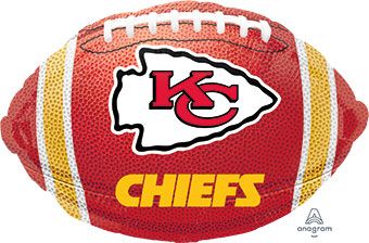 Kansas City Chiefs 18" Football Mylar Balloon