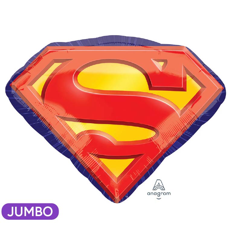 Superman Emblem Supershape Mylar Balloon