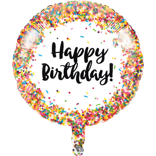 Sprinkles Birthday Mylar Balloon