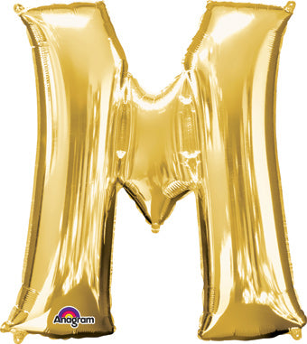 Supershape Mylar Letters - Gold