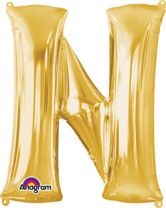 Supershape Mylar Letters - Gold