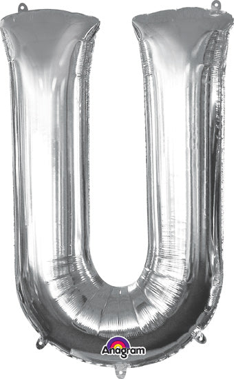 Supershape Mylar Letters - Silver