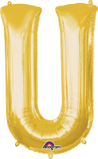 Supershape Mylar Letters - Gold