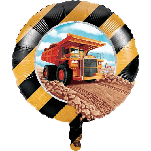 Big Dig Construction Mylar Balloon