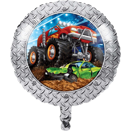 Monster Truck Rally Mylar Balloon