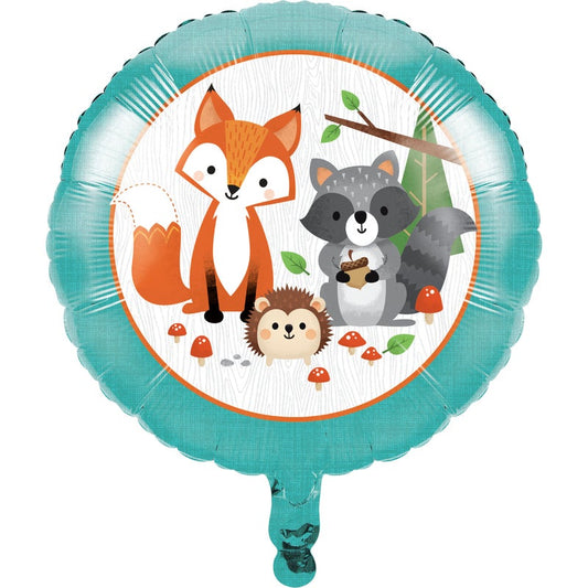 Wild One Woodland Animals Mylar Balloon