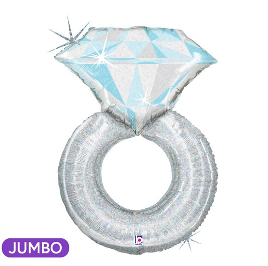 Supershape Platinum Engagement Ring Balloon